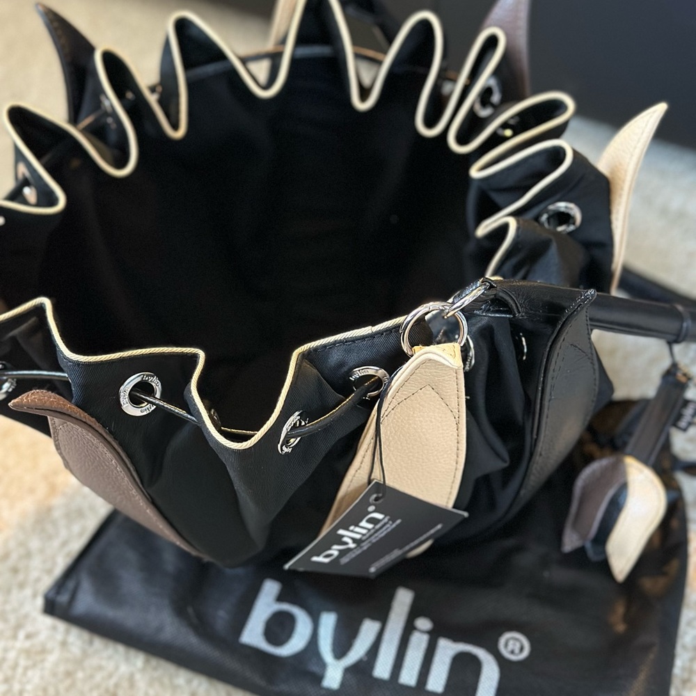 bylin Tulip Original Structure Leather Multi “Winter” – Black Canvas Medium